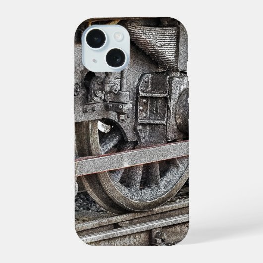 DAMPFLOK RÄDER iPhone 15 HÜLLE (Rückseite)