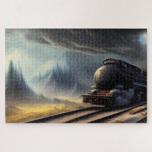 Dampflok-Rätsel Puzzle