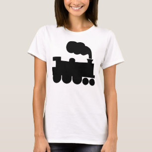 Dampflok-Symbol - Schwarz T-Shirt