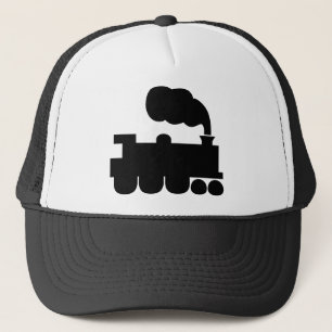 Dampflok-Symbol - Schwarz Truckerkappe
