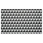 Dampflok-Symbolmuster - Schwarz Stoff (Fat Quarter (45,7 x 55,9 cm))