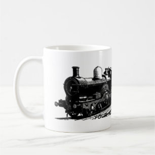 Dampflok-Tasse im Vintage-Stil Kaffeetasse