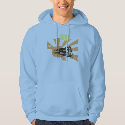Dampflokdesign BR 18201 DDR Hoodie (Vorderseite)