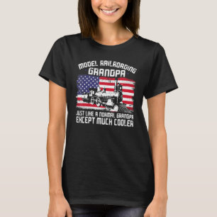 Dampflokführer Zugbeobachtung Lokomotive Opa T-Shirt