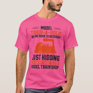 Dampflokführer Zugbeobachtung Lokomotive Vintag T-Shirt