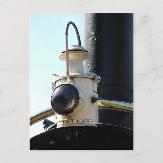 DAMPFLOKLAMPE POSTKARTE (Vorderseite)