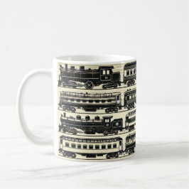 Dampflokomotiv-Muster | Heritage-Eisenbahn-Tasse Kaffeetasse