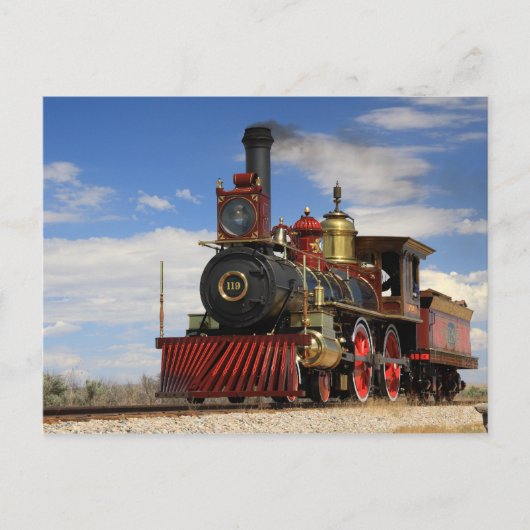 Dampflokomotive "119" postkarte (Vorderseite)