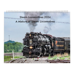 Dampflokomotive 2024 - Kalender
