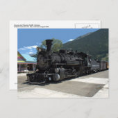 Dampflokomotive 482, Durango & Silverton Postkarte (Vorne/Hinten)