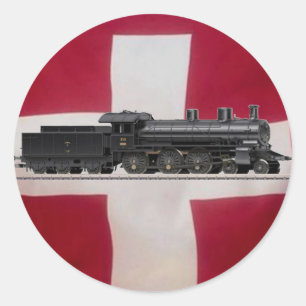 Dampflokomotive A 3/5 Runder Aufkleber