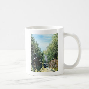 Dampflokomotive am Summit Cut, Green Mountain Kaffeetasse