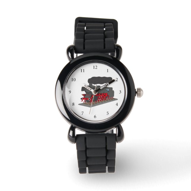Dampflokomotive Armbanduhr (Vorderseite)
