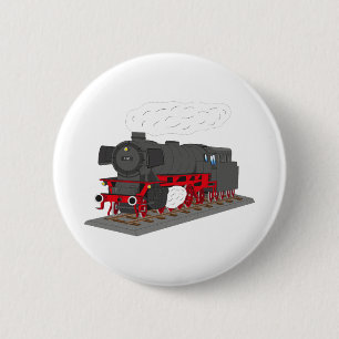 Dampflokomotive Button