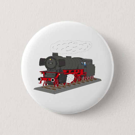 Dampflokomotive Button (Vorderseite)