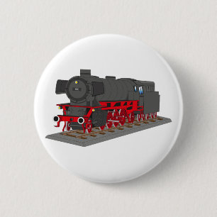 Dampflokomotive Button