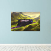 Dampflokomotive Canvas Print Leinwanddruck (Insitu (Holzboden))