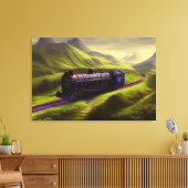 Dampflokomotive Canvas Print Leinwanddruck (Insitu (Wohnzimmer))