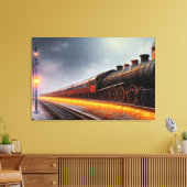 Dampflokomotive Canvas Print Leinwanddruck (Insitu (Wohnzimmer))