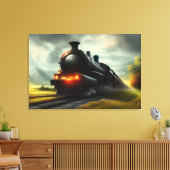 Dampflokomotive Canvas Print Leinwanddruck (Insitu (Wohnzimmer))