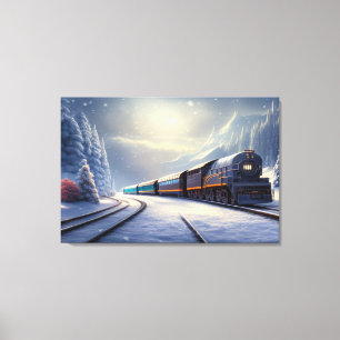 Dampflokomotive Canvas Print Leinwanddruck