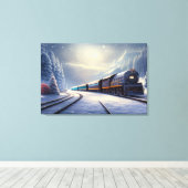 Dampflokomotive Canvas Print Leinwanddruck (Insitu (Holzboden))