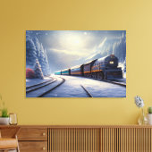 Dampflokomotive Canvas Print Leinwanddruck (Insitu (Wohnzimmer))