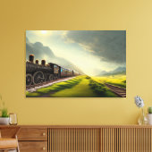 Dampflokomotive Canvas Print Leinwanddruck (Insitu (Wohnzimmer))