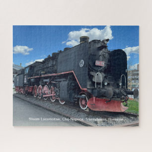 Dampflokomotive, Cluj-Napoca, Rumänien, auf einer Puzzle