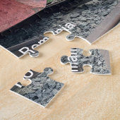 Dampflokomotive, Cluj-Napoca, Rumänien, auf einer Puzzle (Seite)