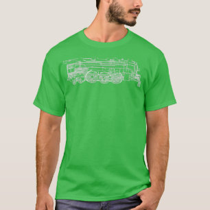 Dampflokomotive Eisenbahn-Linien 1 T-Shirt