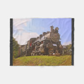 Dampflokomotive Fleecedecke (Vorderseite (Horizontal))