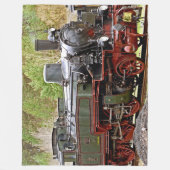 DAMPFLOKOMOTIVE FLEECEDECKE (Vorderseite)