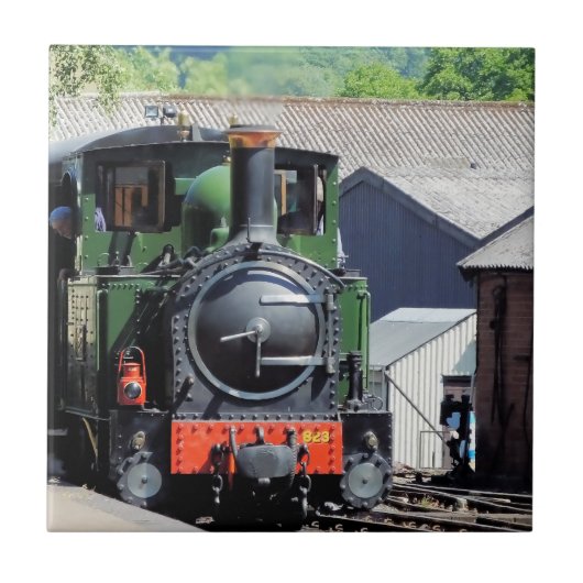 DAMPFLOKOMOTIVE FLIESE (Vorderseite)