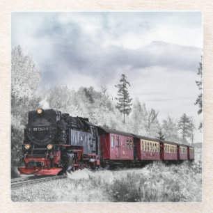 Dampflokomotive Glasuntersetzer