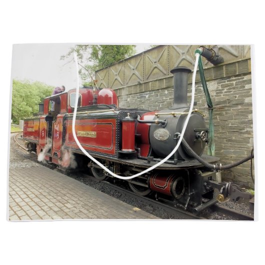DAMPFLOKOMOTIVE GROßE GESCHENKTÜTE (Vorderseite)