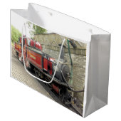 DAMPFLOKOMOTIVE GROßE GESCHENKTÜTE (Vorderseite Schrägansicht)