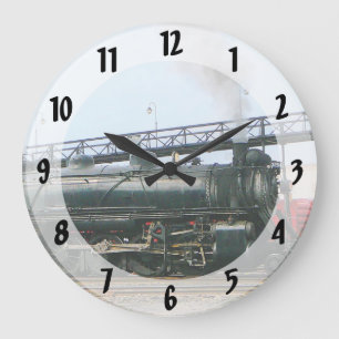 Dampflokomotive Große Wanduhr