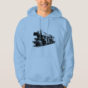 Dampflokomotive - Hoher Kontrast Hoodie