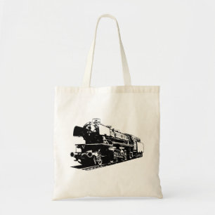 Dampflokomotive - Hoher Kontrast Tragetasche