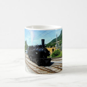 Dampflokomotive in Blonay Kaffeetasse