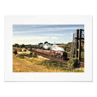 Dampflokomotive in der Landschaft (4022) Fotodruck