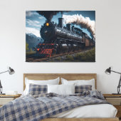 Dampflokomotive Leinwanddruck (Insitu (Schlafzimmer))