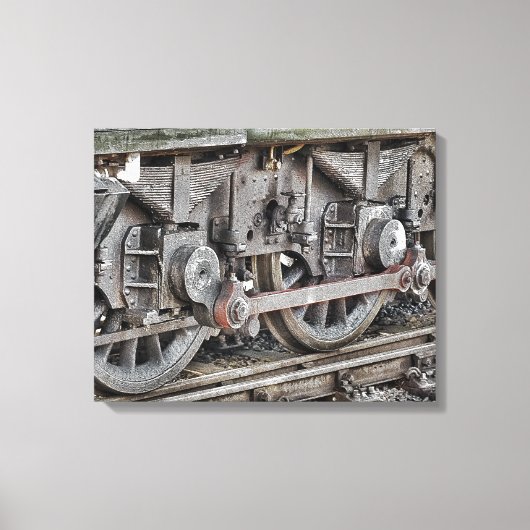 DAMPFLOKOMOTIVE LEINWANDDRUCK (Vorderseite)