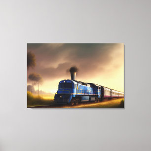 Dampflokomotive Leinwanddruck