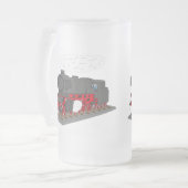 Dampflokomotive Mattglas Bierglas (Vorderseite Links)