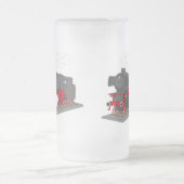 Dampflokomotive Mattglas Bierglas (Mittel)