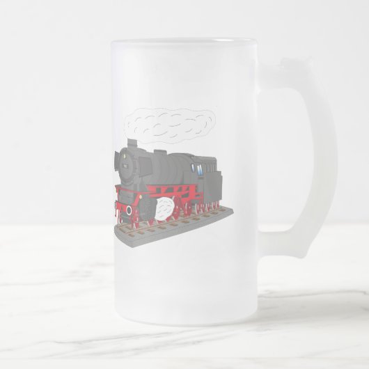 Dampflokomotive Mattglas Bierglas (Rechts)