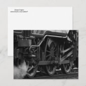 Dampflokomotive Motor Geschenke Postkarte (Vorne/Hinten)