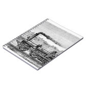 Dampflokomotive Notizblock (Linke Seite)